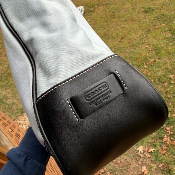 Coach Hampton Small Tote VINTAGE purse with bag scarf - Picture 13 of 16